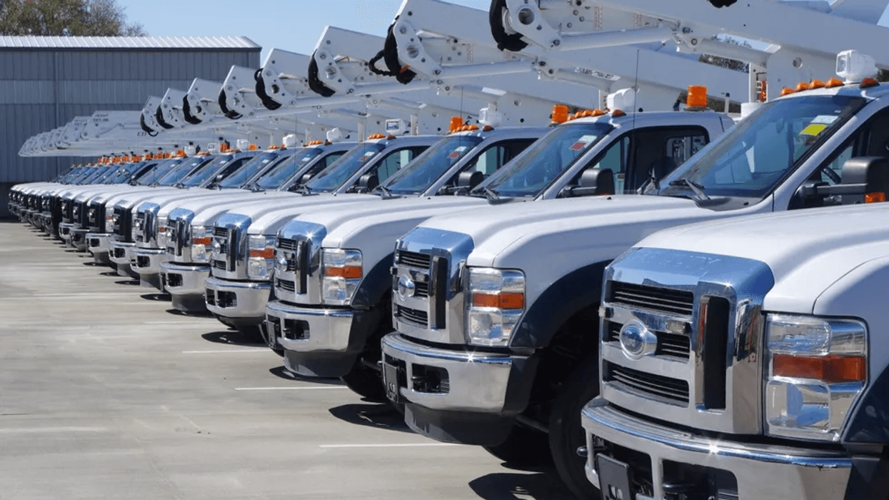Fleet of commercial trucks